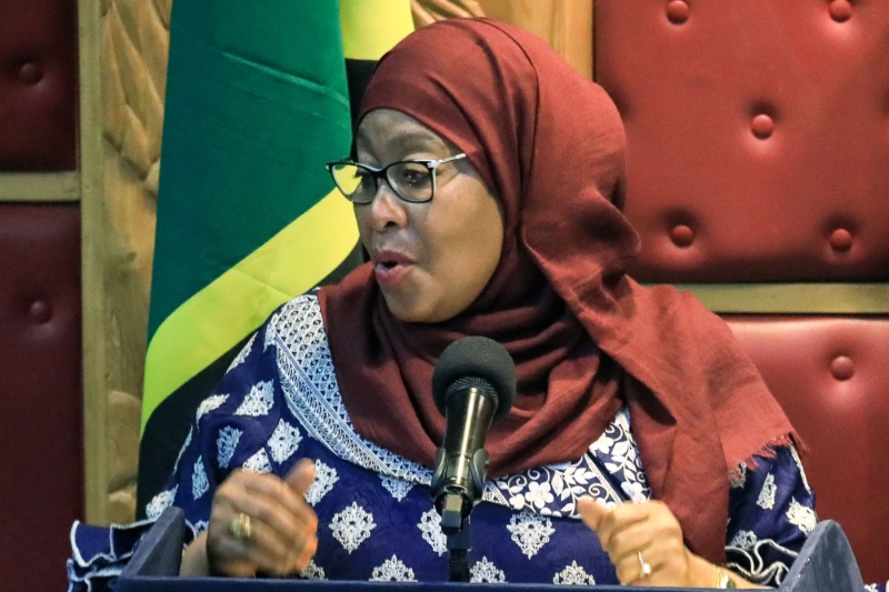 La présidente tanzanienne Samia Suluhu Hassan.