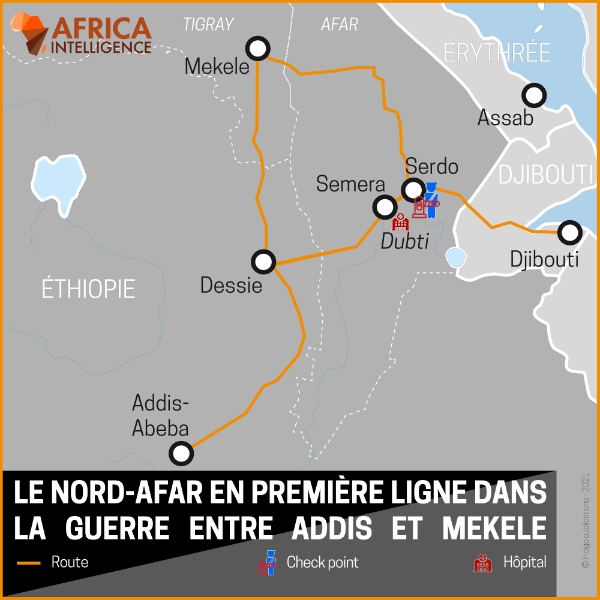 Coincé entre le corridor Addis-Djibouti et le Tigray, le Nord-Afar en première ligne dans la guerre entre Addis et Mekele.