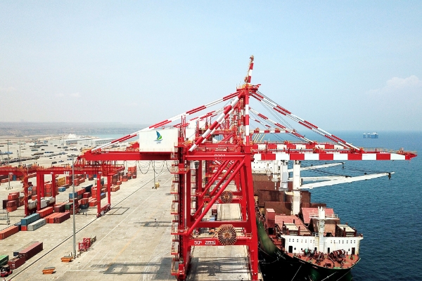 Le terminal vraquier de Doraleh, géré par la société d'Etat Port de Djibouti.