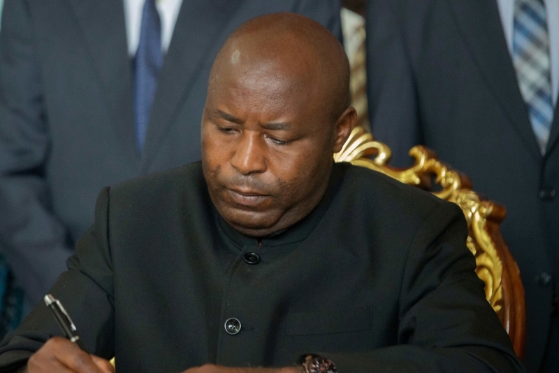 Le président du Burundi Evariste Ndayishimiye.