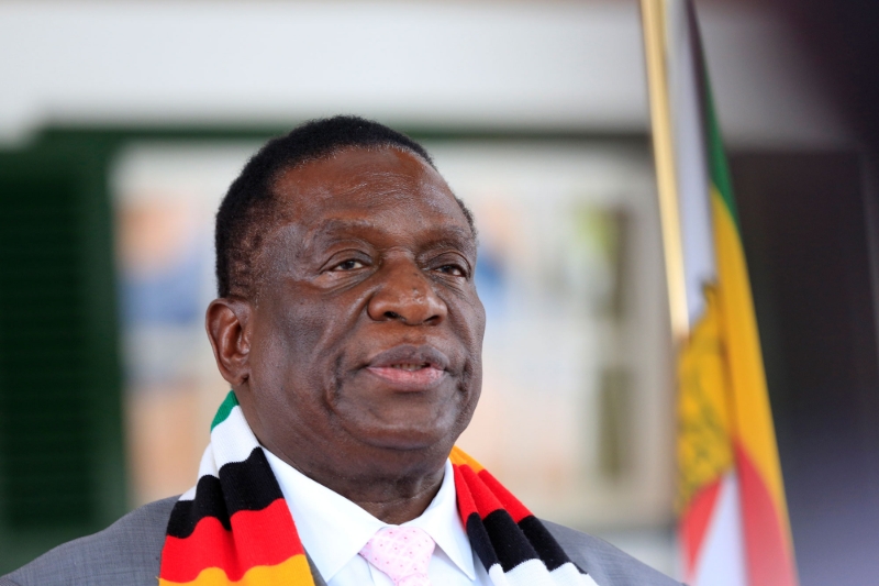 Le président zimbabwéen Emmerson Mnangagwa.