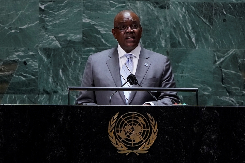 Le président botswanais Mokgweetsi Masisi.