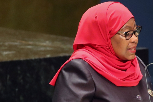 La présidente de la Tanzanie, Samia Suluhu Hassan.