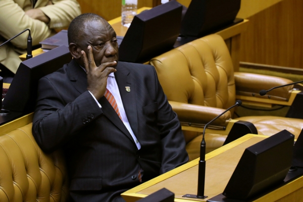 Le président sud-africain Cyril Ramaphosa.