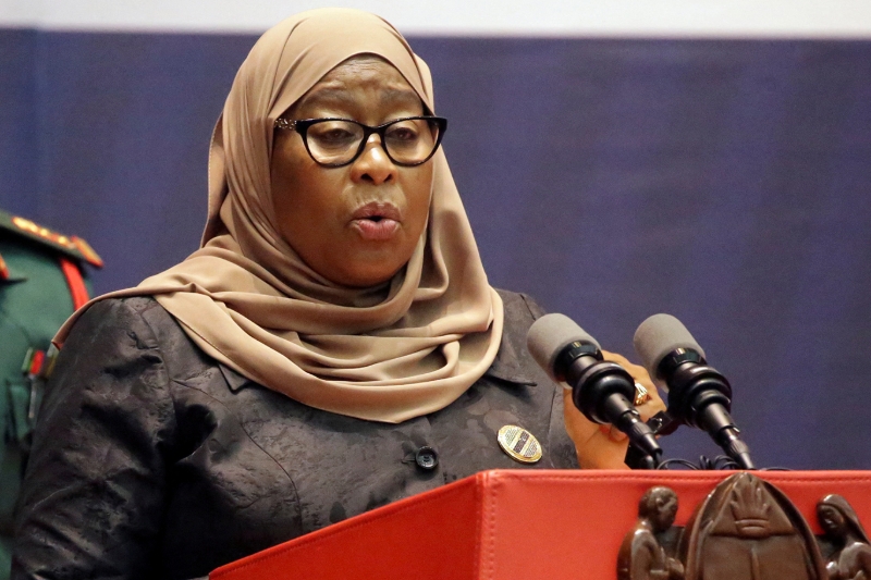 La présidente tanzanienne Samia Suluhu Hassan.