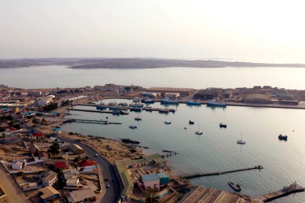 Le port de Lüderitz.