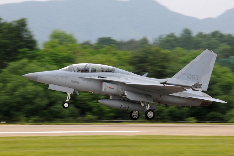 Un jet FA-50 de Korean Aerospace Industries.