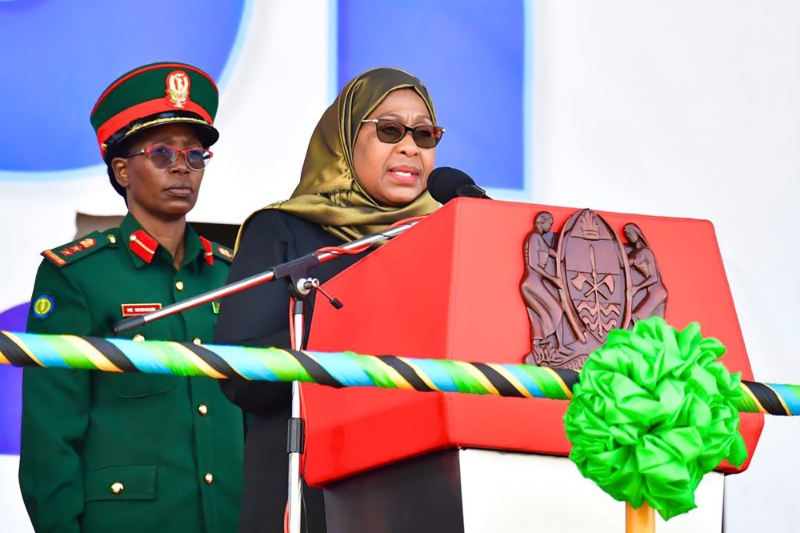 La présidente tanzanienne Samia Suluhu Hassan.