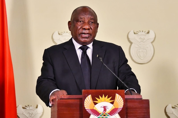 Le président sud-africain Cyril Ramaphosa.