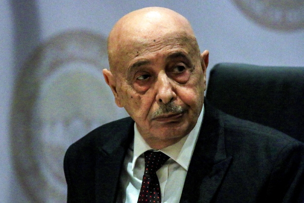 Le président de la Chambre des représentants de Tobrouk, Aguila Salah Issa.