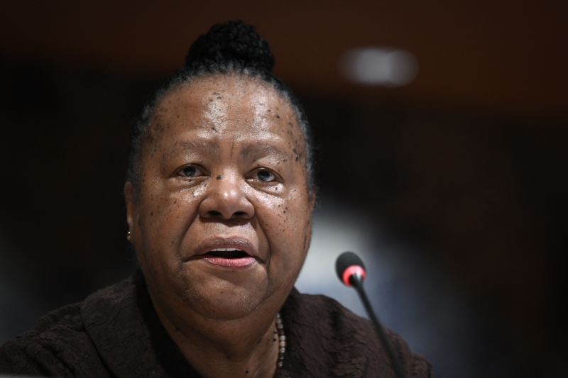 La ministre sud-africaine des relations internationales et de la coopération Naledi Pandor.