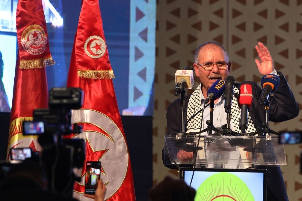 Noureddine Taboubi, secrétaire général de l'UGTT.