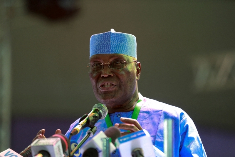 Le candidat du principal parti d'opposition, le People's Democratic Party, Atiku Abubakar.