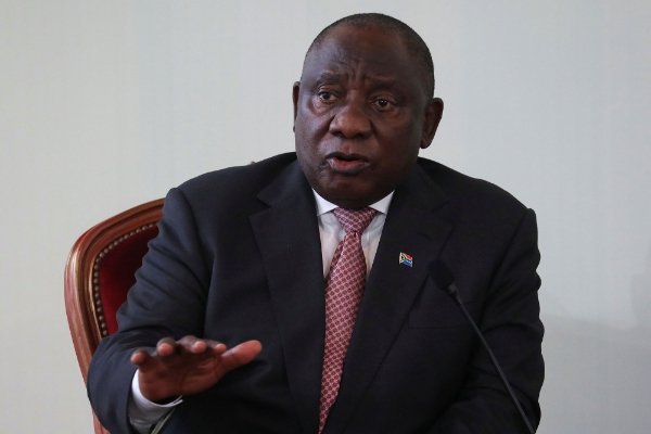 Le président sud-africain Cyril Ramaphosa.