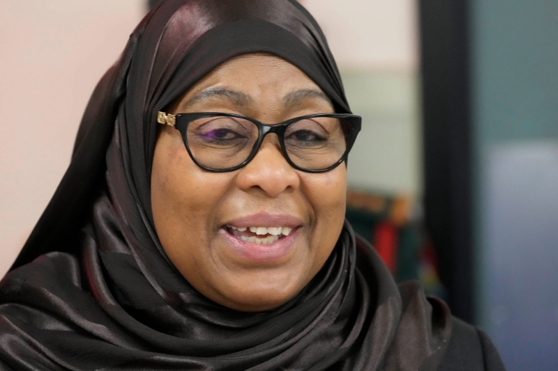 La présidente tanzanienne Samia Suluhu Hassan.