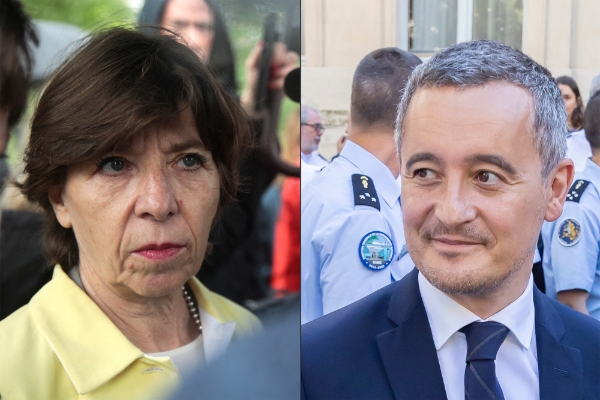 Catherine Colonna, la ministre des affaires étrangères et Gérald Darmanin, ministre de l'intérieur.