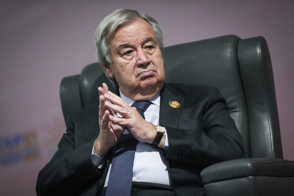 Le secrétaire général des Nations unies, Antonio Guterres.