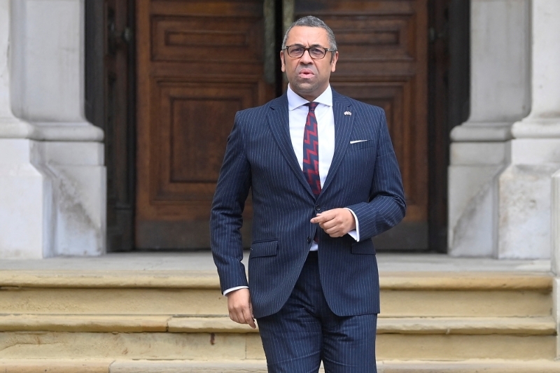 Le ministre britannique des affaires étrangères James Cleverly à Londres, le 22 novembre 2022.