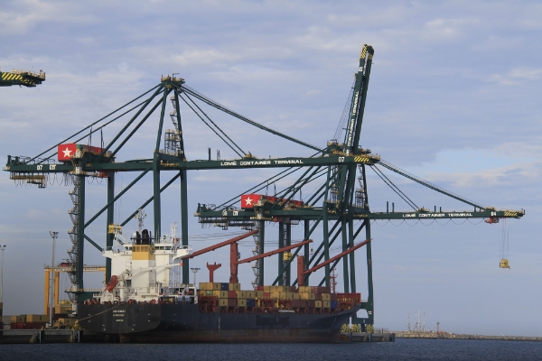 Le terminal à conteneurs du port de Lomé, au Togo.