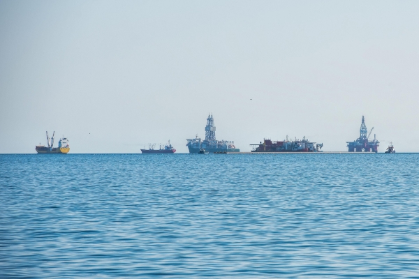 Rigs situés sur l'offshore namibien.