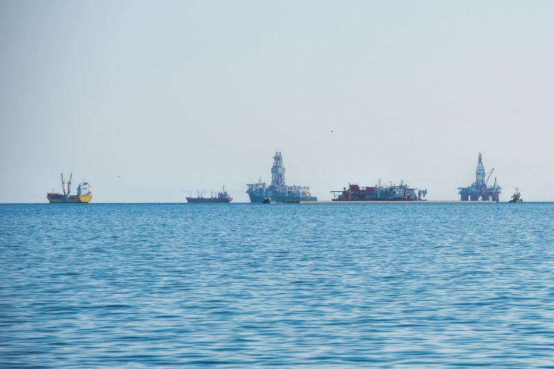 Rigs situés sur l'offshore namibien.