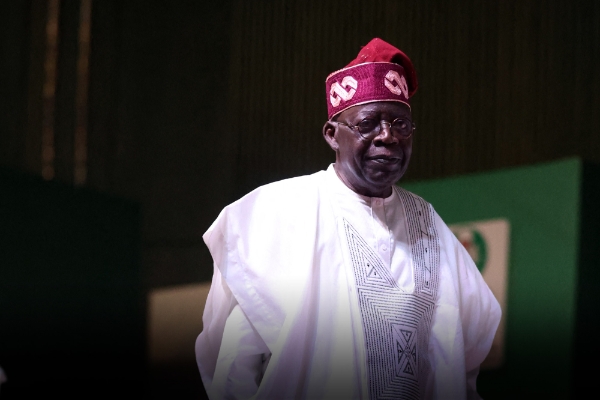 Le président élu Bola Ahmed Tinubu, à Abuja, le 1er mars 2023.