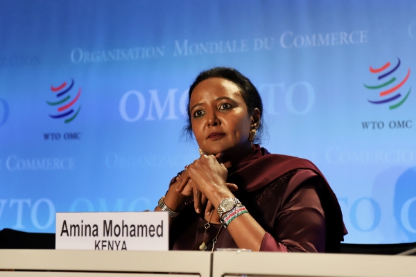 La ministre des sports du Kenya Amina Mohamed.