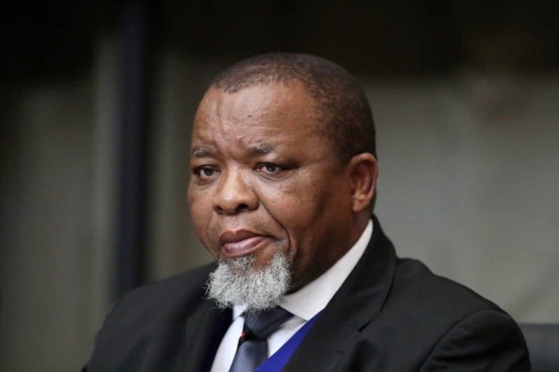 Le ministre des ressources naturelles et de l'énergie d'Afrique du Sud Gwede Mantashe.