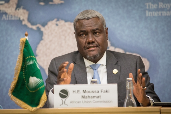 Moussa Faki Mahamat, président de de la Commission de l'Union africaine.