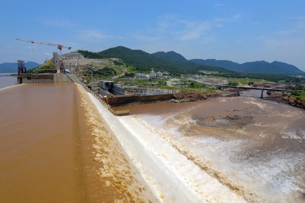 Le barrage GERD (Grand Ethiopian Renaissance Dam), source de tensions entre Addis Abeba et Le Caire.