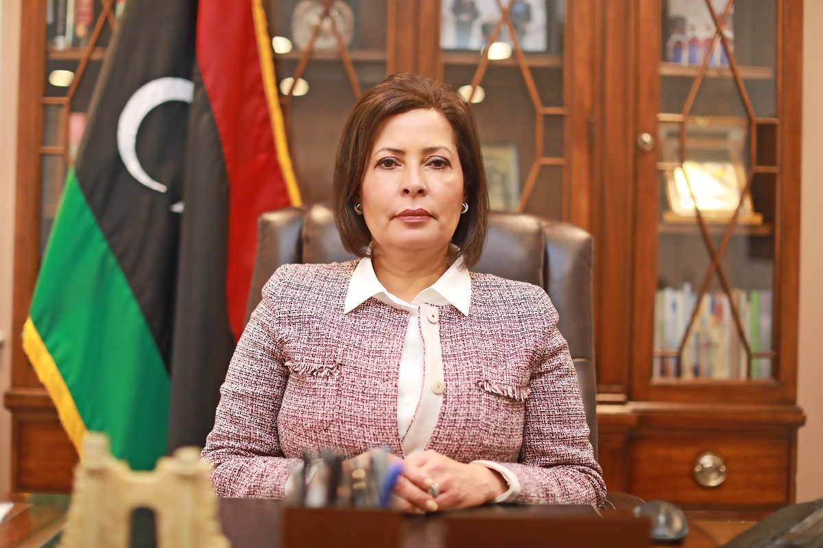 L'ambassadrice de Libye à Washington Wafa Bugaighis.
