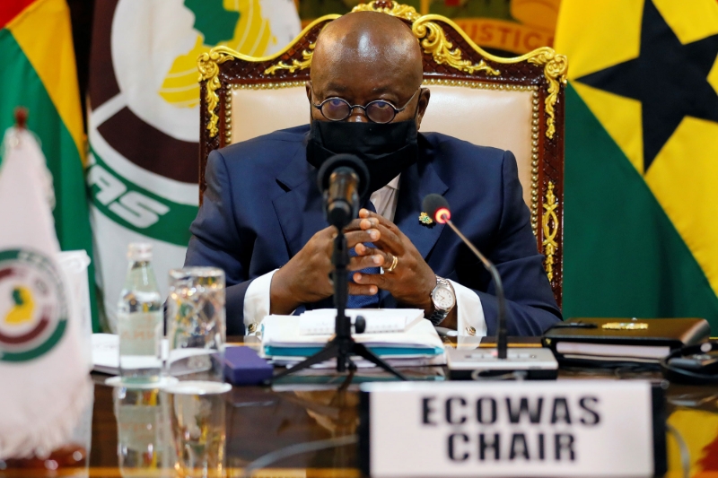 Le président de la Cedeao et président du Ghana Nana Akufo-Addo.