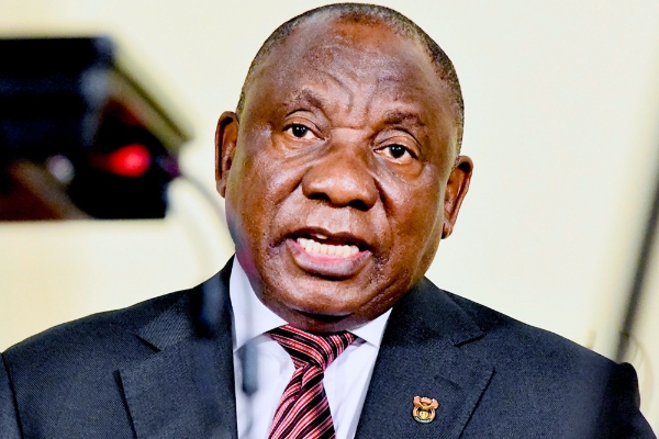 Le président sud-africain Cyril Ramaphosa.