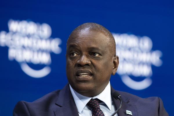 Le président botswanais Mokgweetsi Masisi.