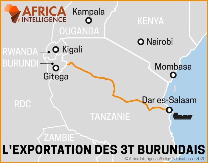 L'exportation des 3T (étain, tantale, tungstène) burundais.