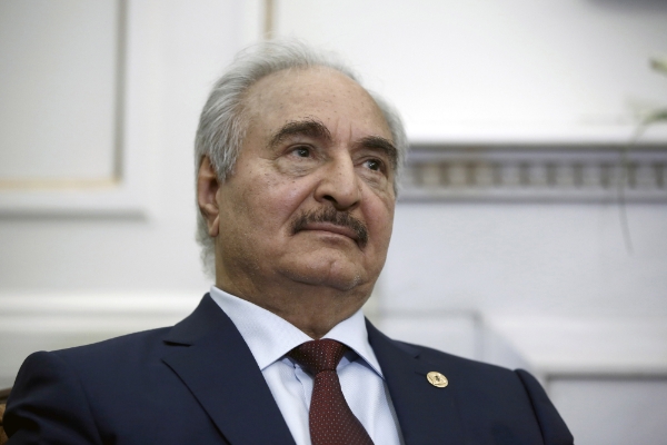 Le commandant de l'Armée nationale libyenne Khalifa Haftar.