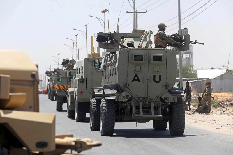 Des soldats de la mission de l'Union africaine en Somalie à Mogadiscio en 2019.