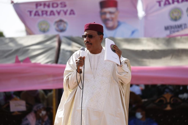 Le candidat à la présidentielle Mohamed Bazoum, le 27 décembre 2020.