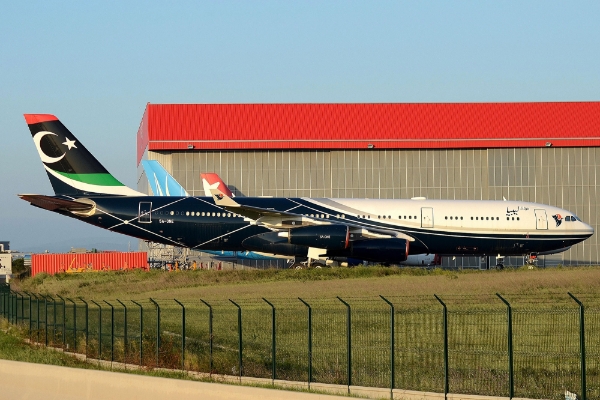 L'Airbus A340 de Mouammar Kadhafi.