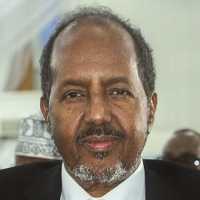 Hassan Sheikh Mohamoud. &copy; Said Yusuf Warsame/EPA/MaxPPP